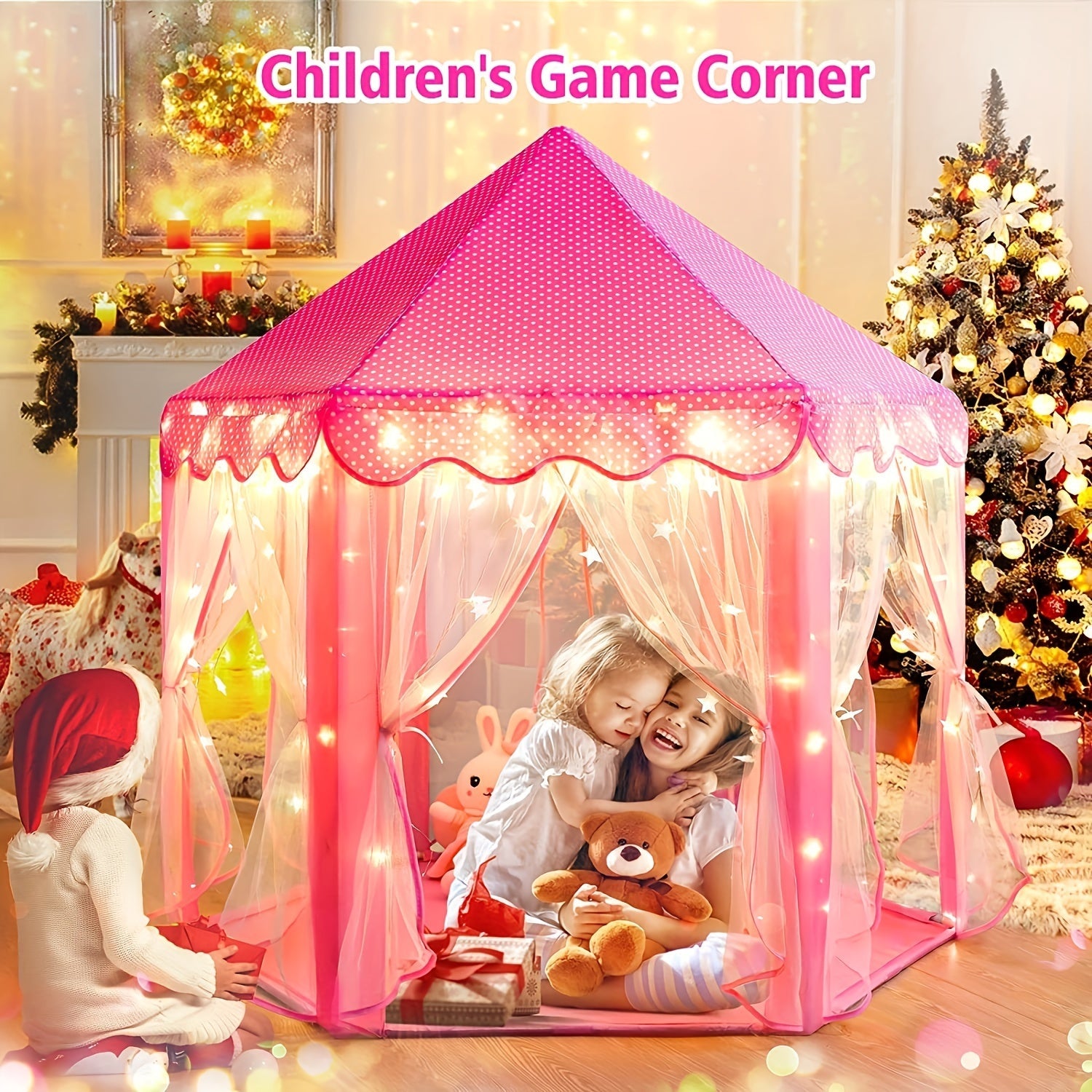 Dreamy Play Tent Castle - Magical Experience for Children with Lights