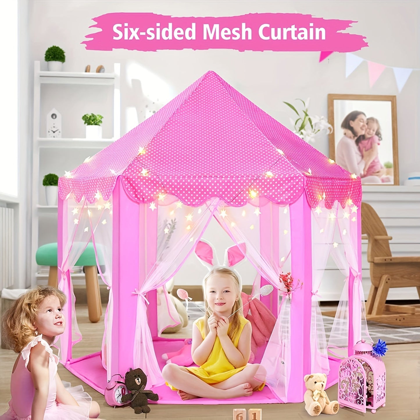Dreamy Play Tent Castle - Magical Experience for Children with Lights