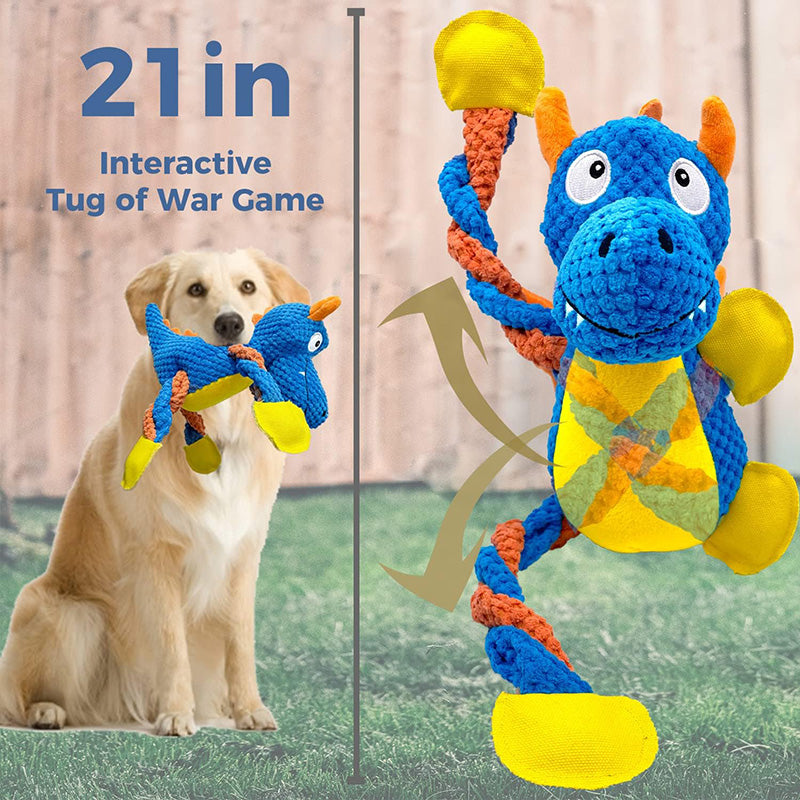Durable Squeaker Plush Toy For Aggressive Chewers