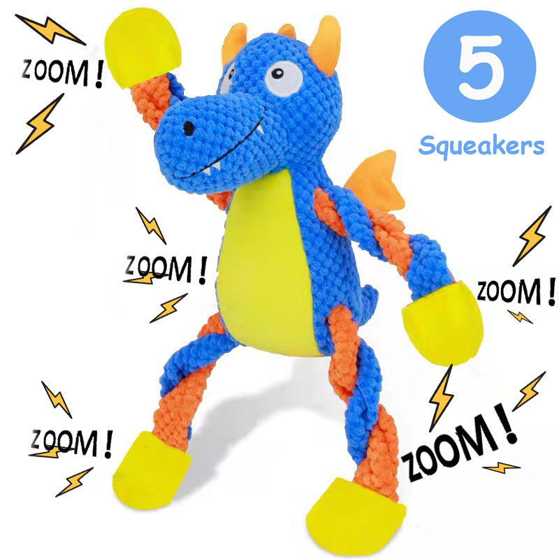 Durable Squeaker Plush Toy For Aggressive Chewers