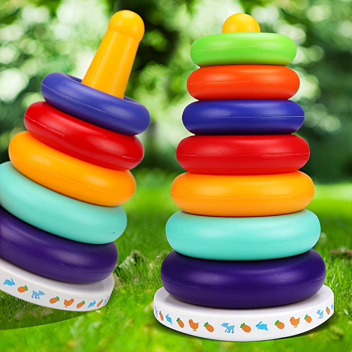 Educational Colorful Rainbow Stacking Tower – Strengthen Color Recognition and Motor Skills