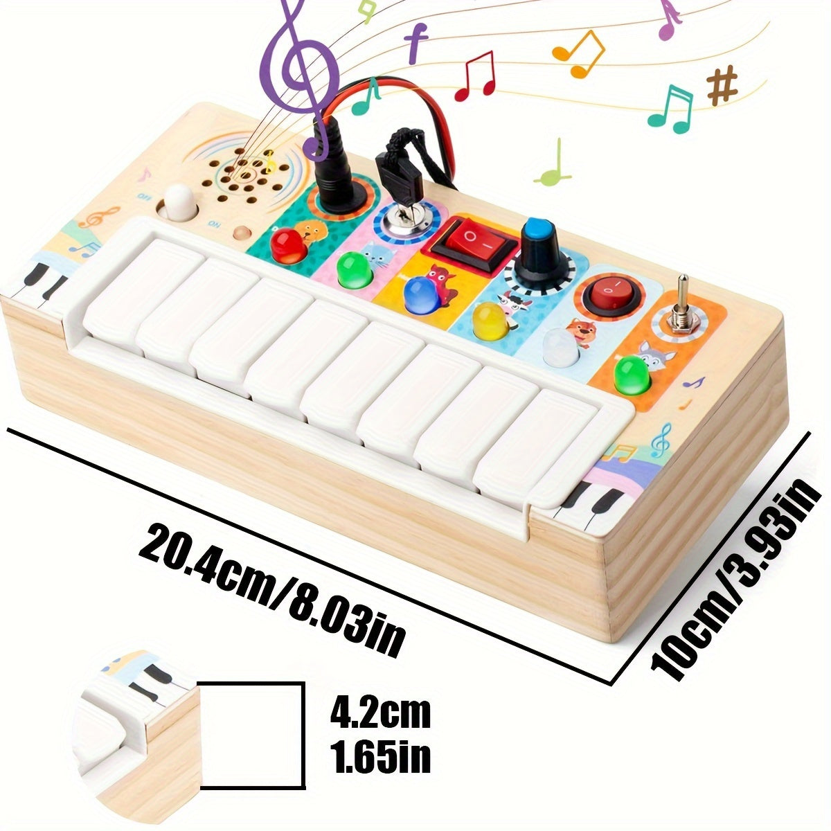 Educational Music Game Board for Kids - Learning and Playing with Sound and Lights