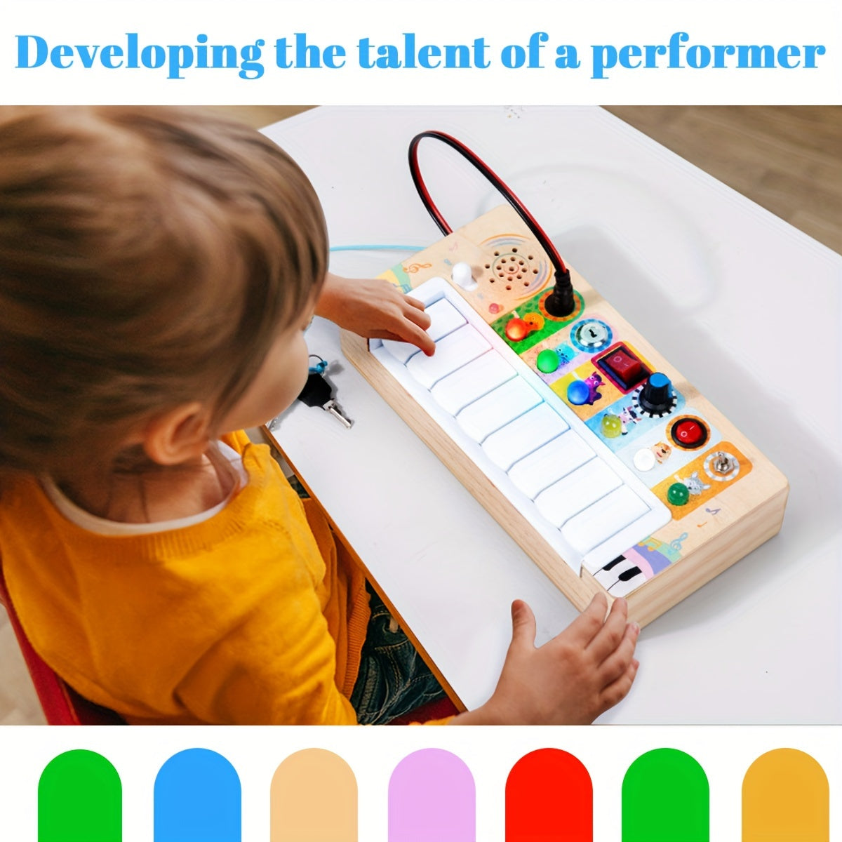 Educational Music Game Board for Kids - Learning and Playing with Sound and Lights