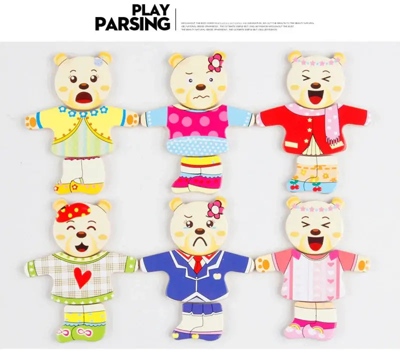 Educational animal puzzle set – For creative and educational dressing