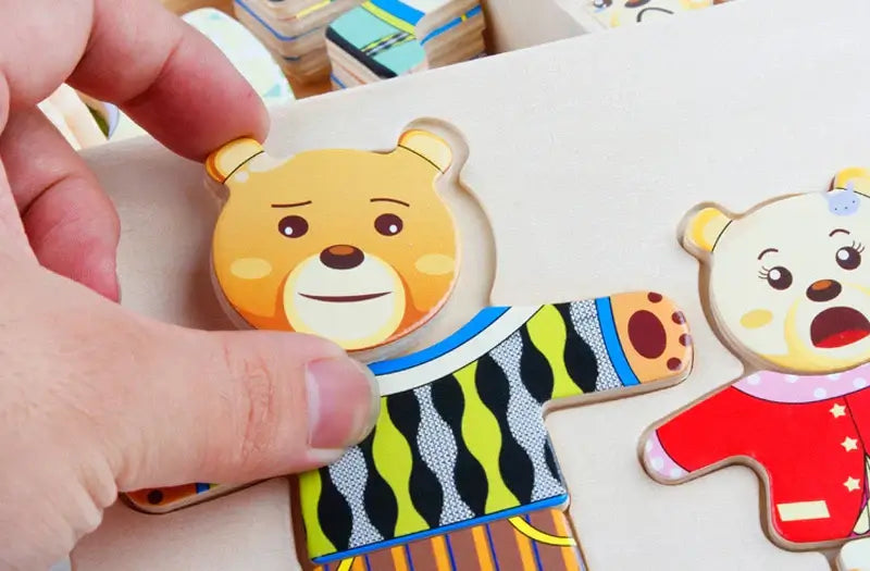 Educational animal puzzle set – For creative and educational dressing