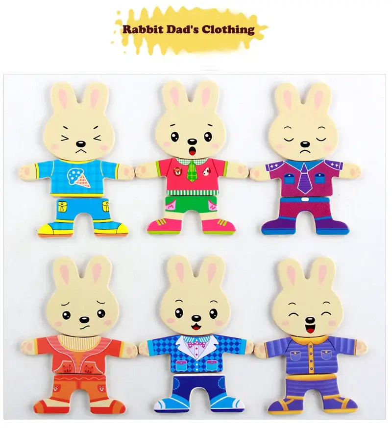 Educational animal puzzle set – For creative and educational dressing