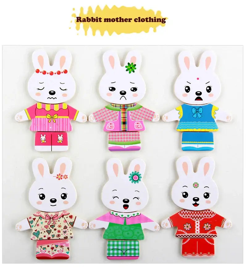 Educational animal puzzle set – For creative and educational dressing