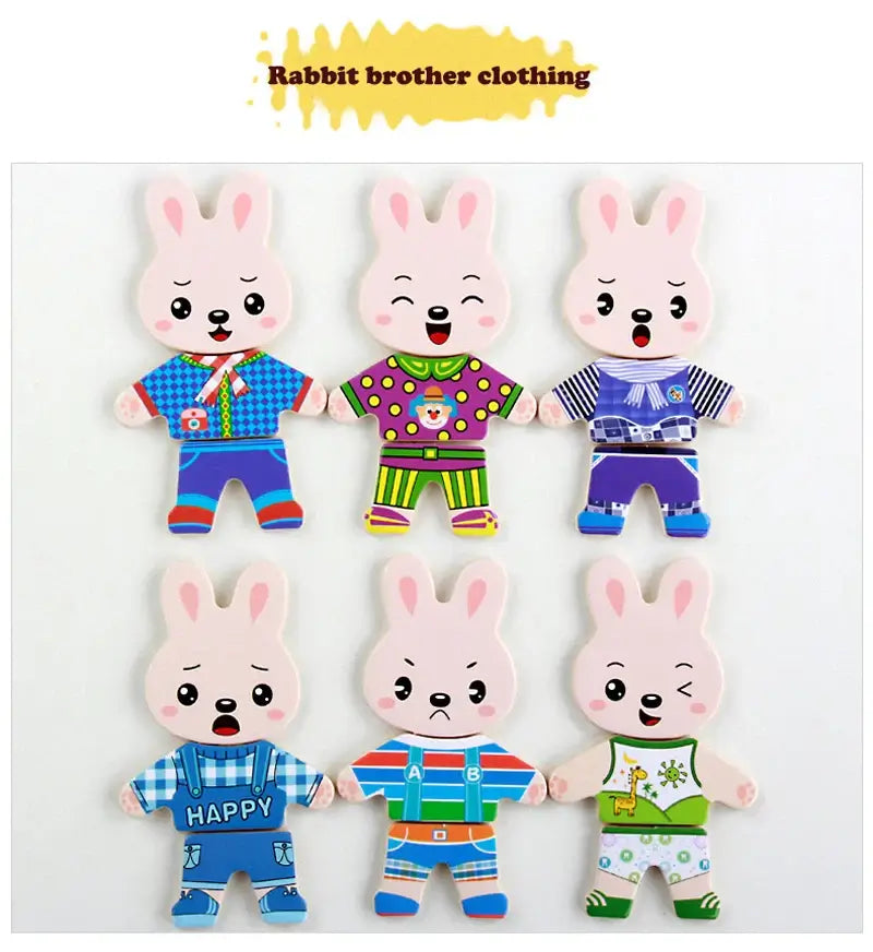 Educational animal puzzle set – For creative and educational dressing