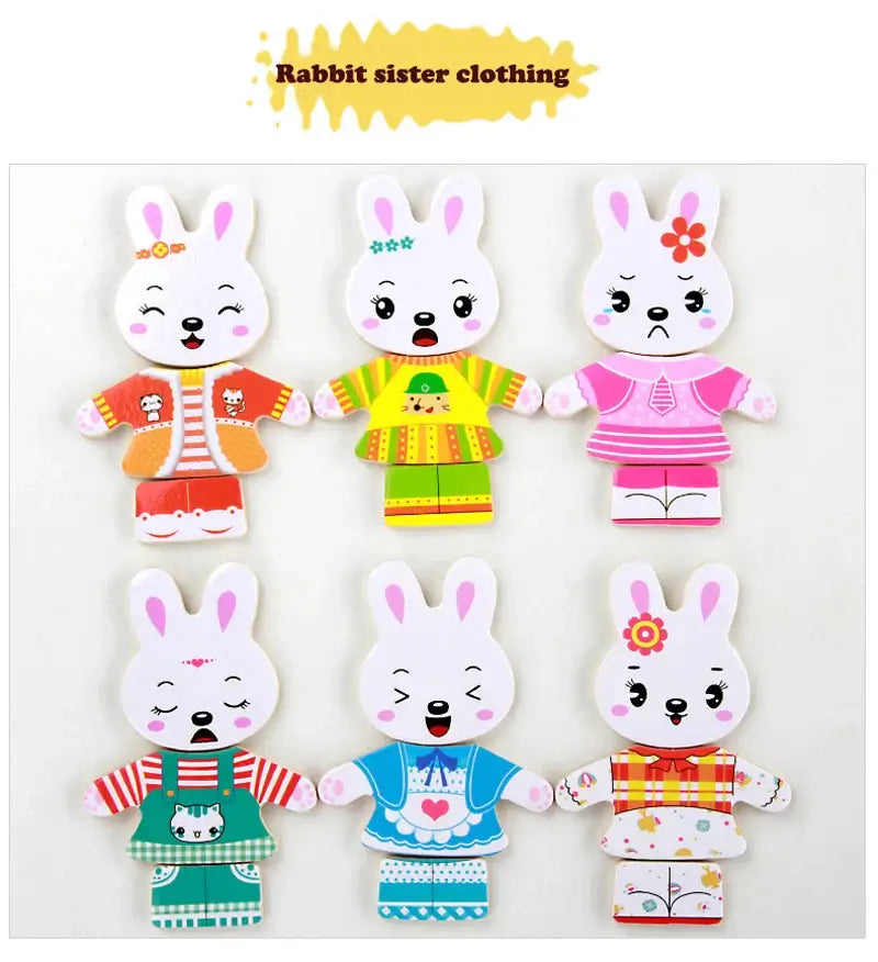 Educational animal puzzle set – For creative and educational dressing