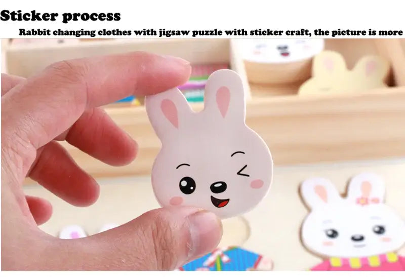 Educational animal puzzle set – For creative and educational dressing