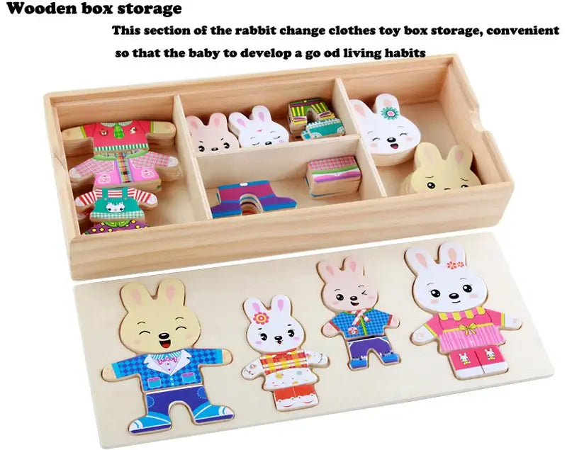 Educational animal puzzle set – For creative and educational dressing