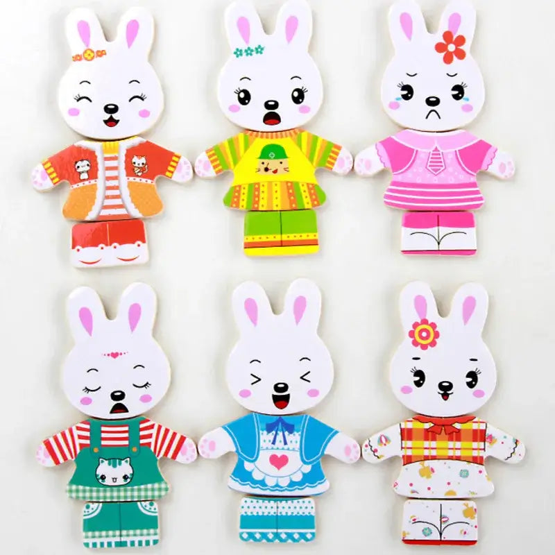 Educational animal puzzle set – For creative and educational dressing