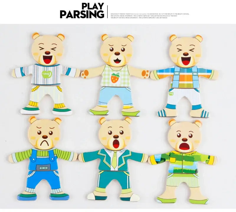 Educational animal puzzle set – For creative and educational dressing
