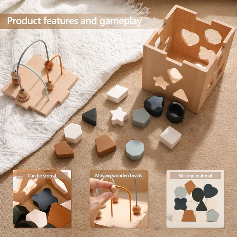 Educational wooden music box – For learning and playing fun