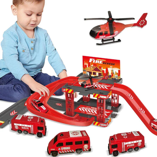 Fire Department Rescue Playset - For Adventurous Rescue Operations