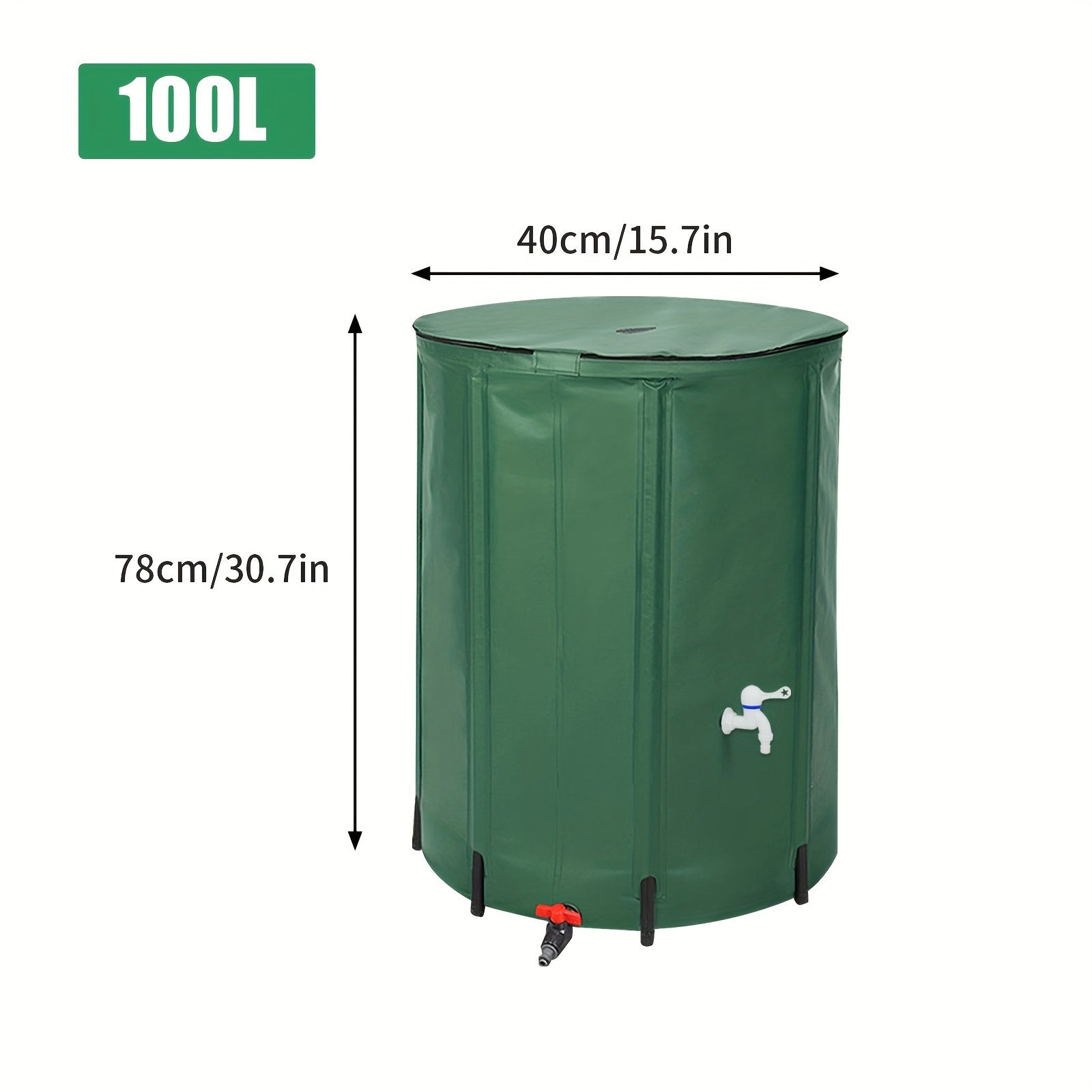 FlexiTank Foldable Water Storage - 50L / 100L Durable PVC Water Reservoir