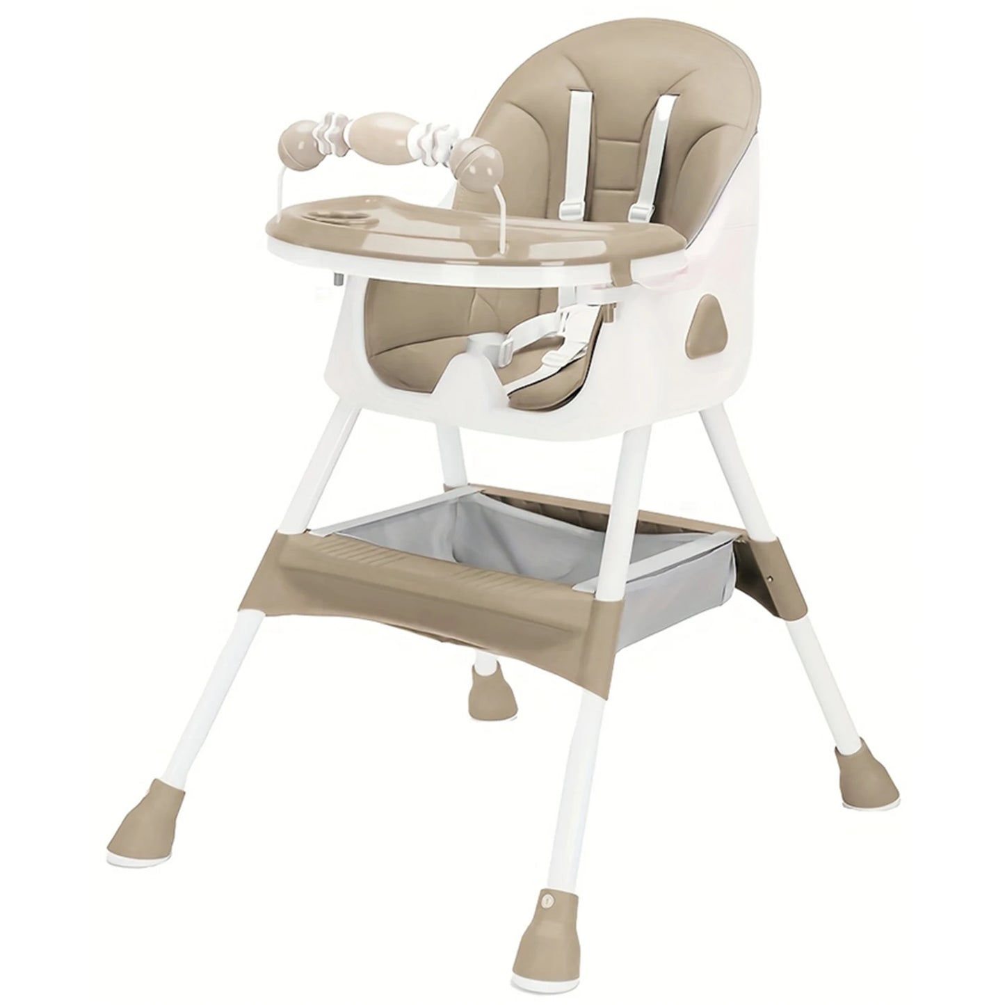 Foldable Baby Chair 6 Months Plus - Large Antislip Pad & Toy Rack