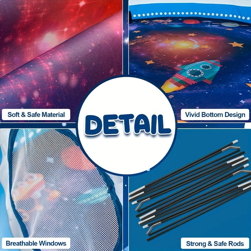 Galaxy Explorer Pop-up Play Tent - Space Theme for Outdoors and Indoors