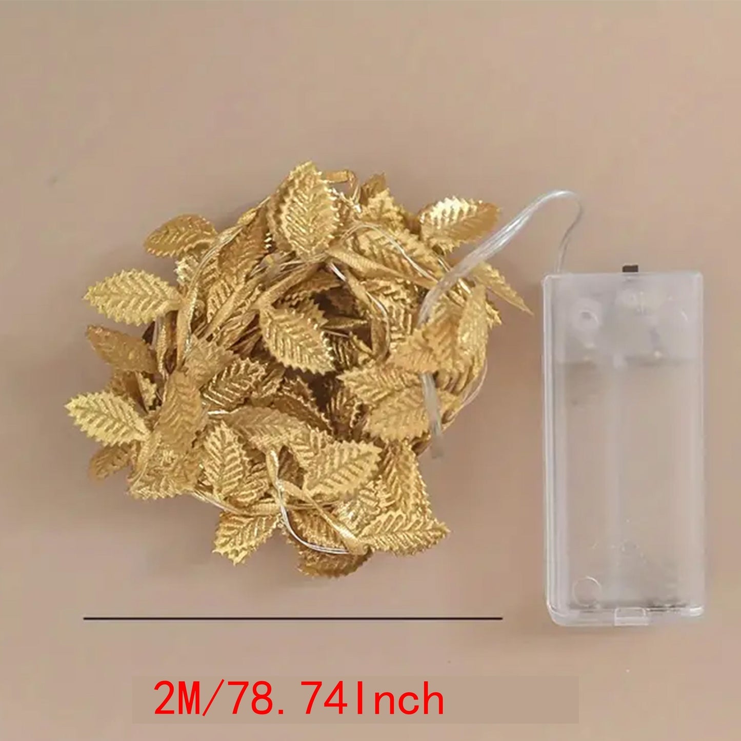 Golden Leaves Fairy Lights - Elegant Lighting for Table Setting and Parties