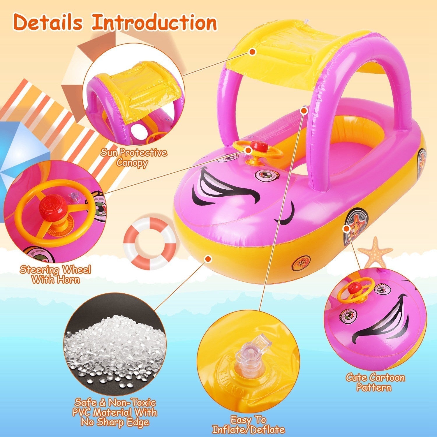Inflatable Children's Boat – For adventurous water fun