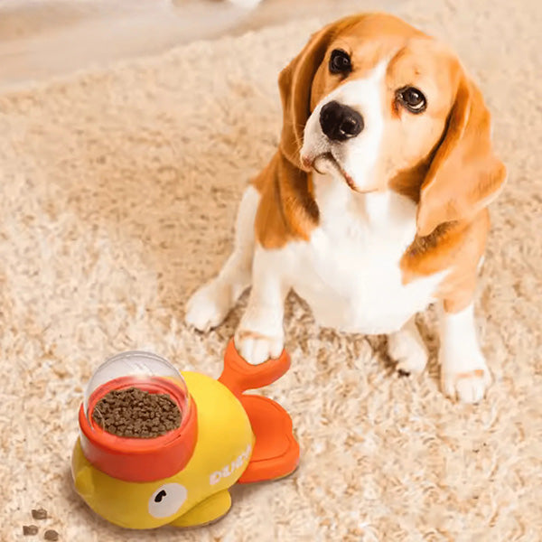 Interactive Duck-Shaped Dog Slow Feeder Puzzle Toys