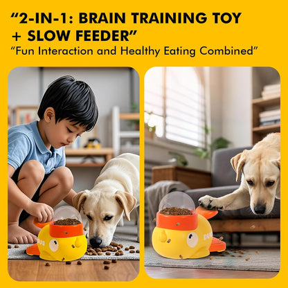 Interactive Duck-Shaped Dog Slow Feeder Puzzle Toys