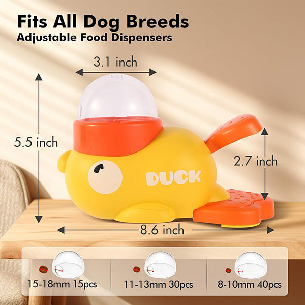 Interactive Duck-Shaped Dog Slow Feeder Puzzle Toys