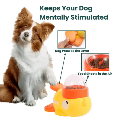 Interactive Duck-Shaped Dog Slow Feeder Puzzle Toys