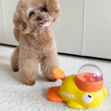 Interactive Duck-Shaped Dog Slow Feeder Puzzle Toys