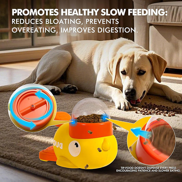 Interactive Duck-Shaped Dog Slow Feeder Puzzle Toys