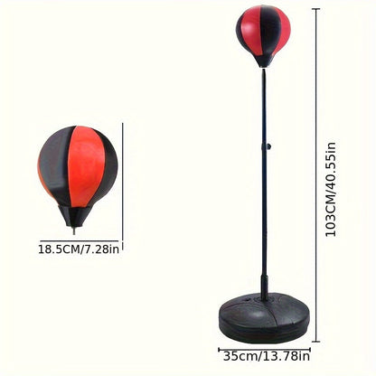 Junior Punching Bag - Adjustable Punching Bag with Gloves for Children