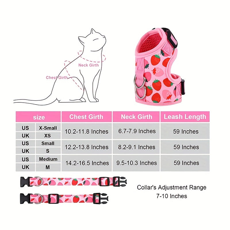 KittyComfort Harness Set - For Pleasant Walks and Adventure