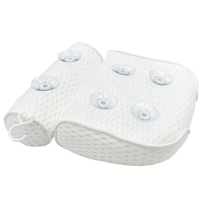 Luxury Spa Bath Cushion - Soft Neck and Back Support with Non-Slip Suction Cups for Ultimate Comfort