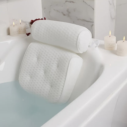 Luxury Spa Bath Cushion - Soft Neck and Back Support with Non-Slip Suction Cups for Ultimate Comfort