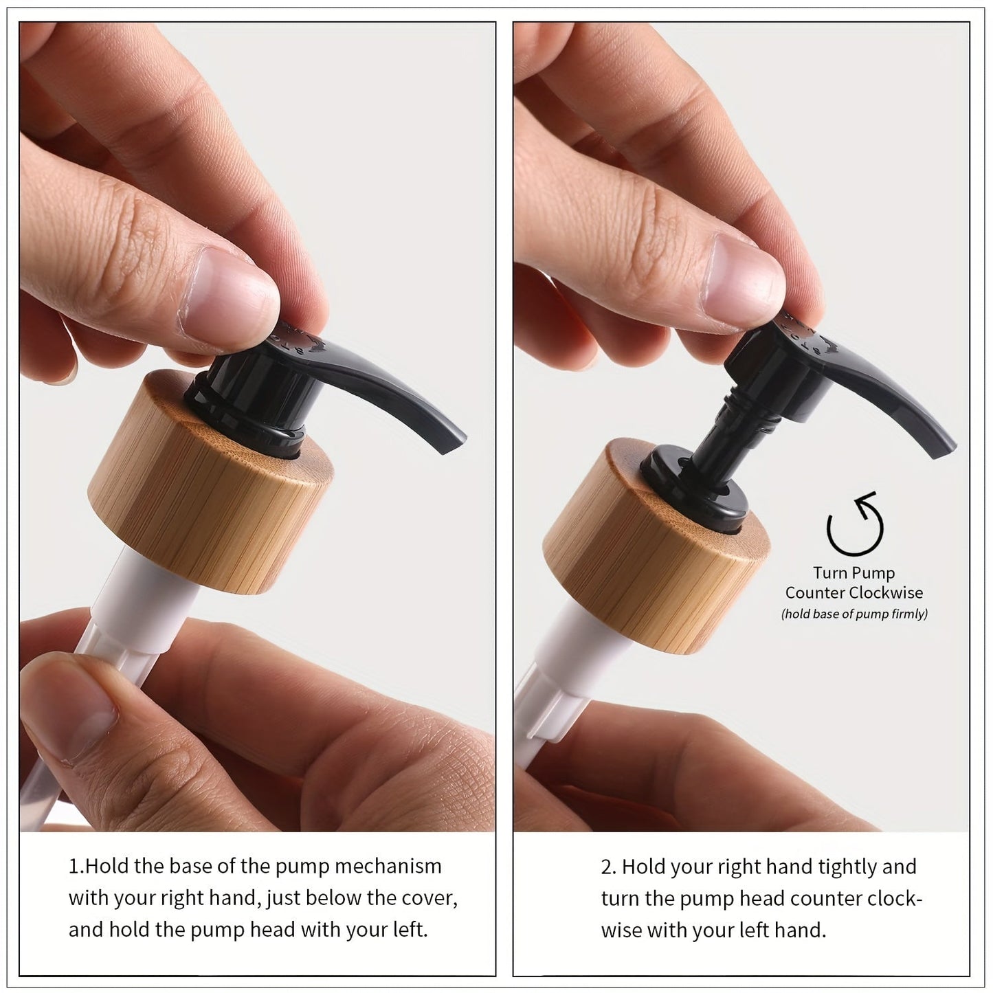 Modern Soap Dispenser with Wooden Plateau - For a Stylish Bathroom