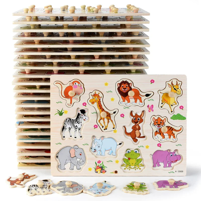 Montessori Wooden Puzzles