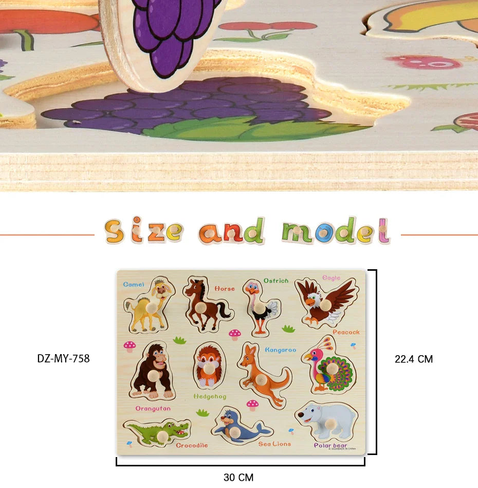 Montessori Wooden Puzzles