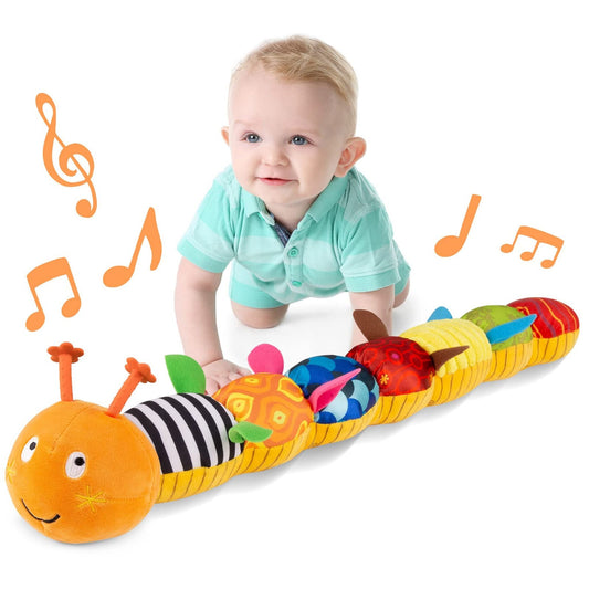 Musical Caterpillar Plush Toy - Interactive and Soft