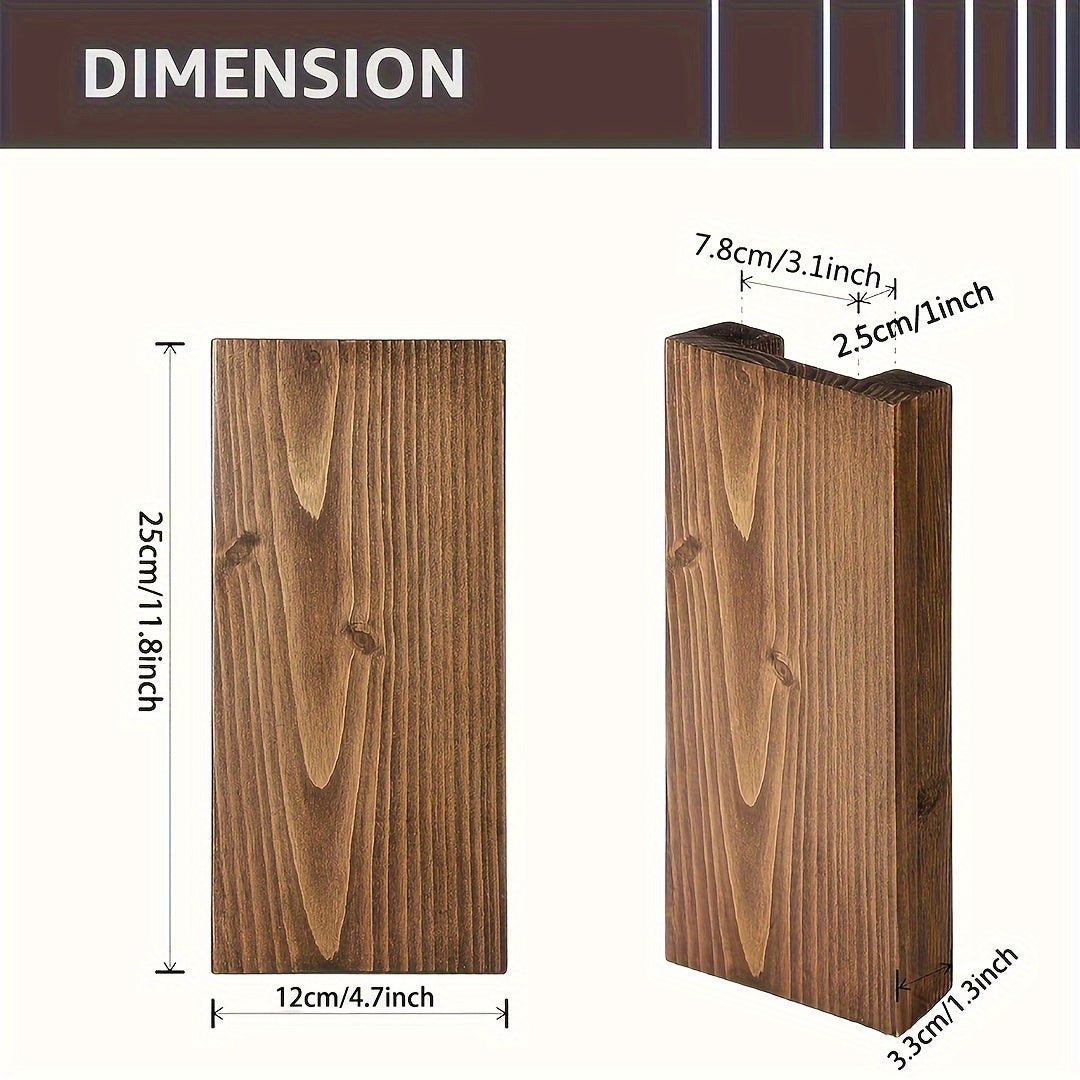 Rustic Wooden Wall Vase - Natural Atmosphere for Every Interior