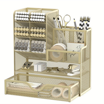 Smart Organization Desk Rack - Multifunctional Storage Space for Your Office Supplies