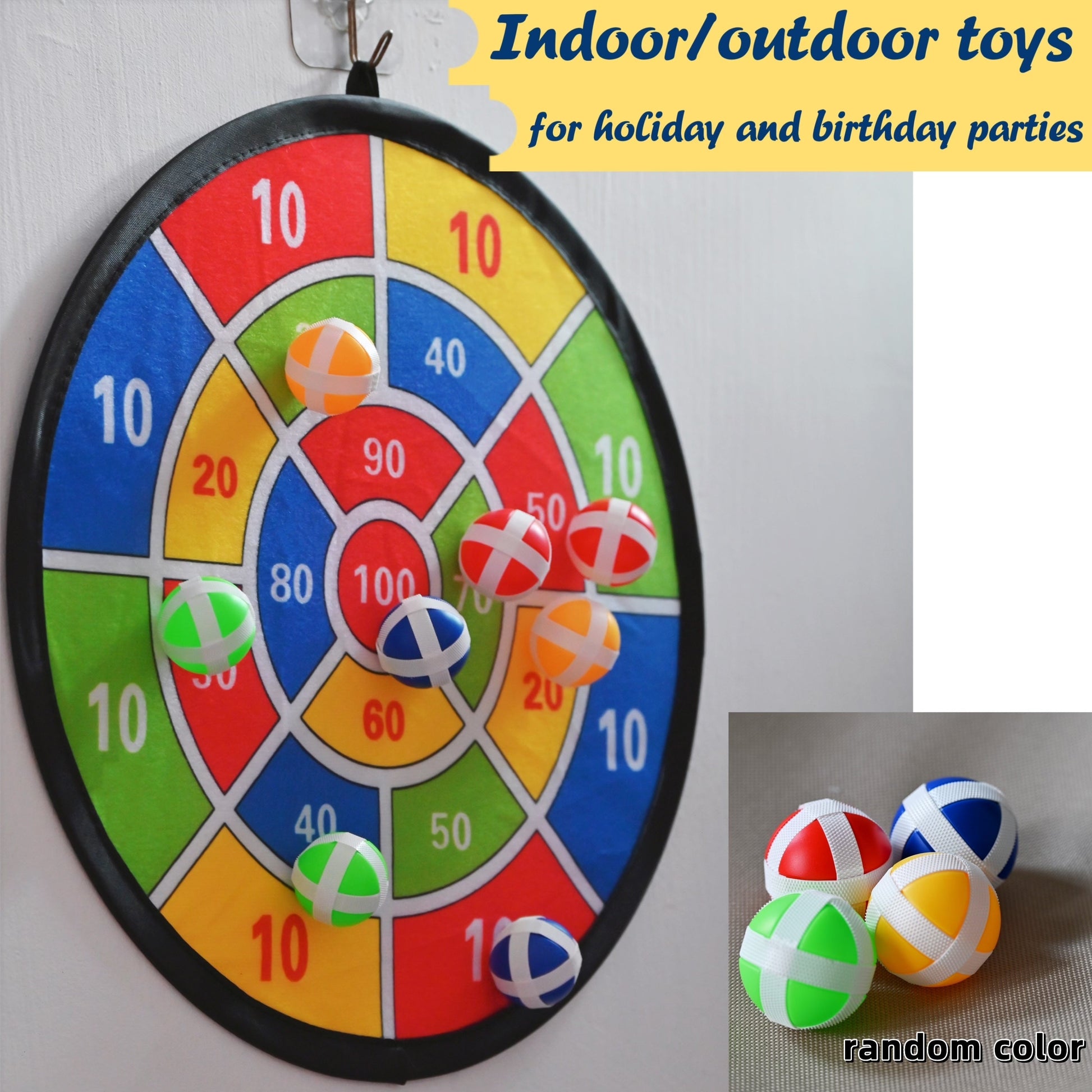 Sticky Dart Ball Set - Interactive Family Dart Board Game for Indoors and Outdoors