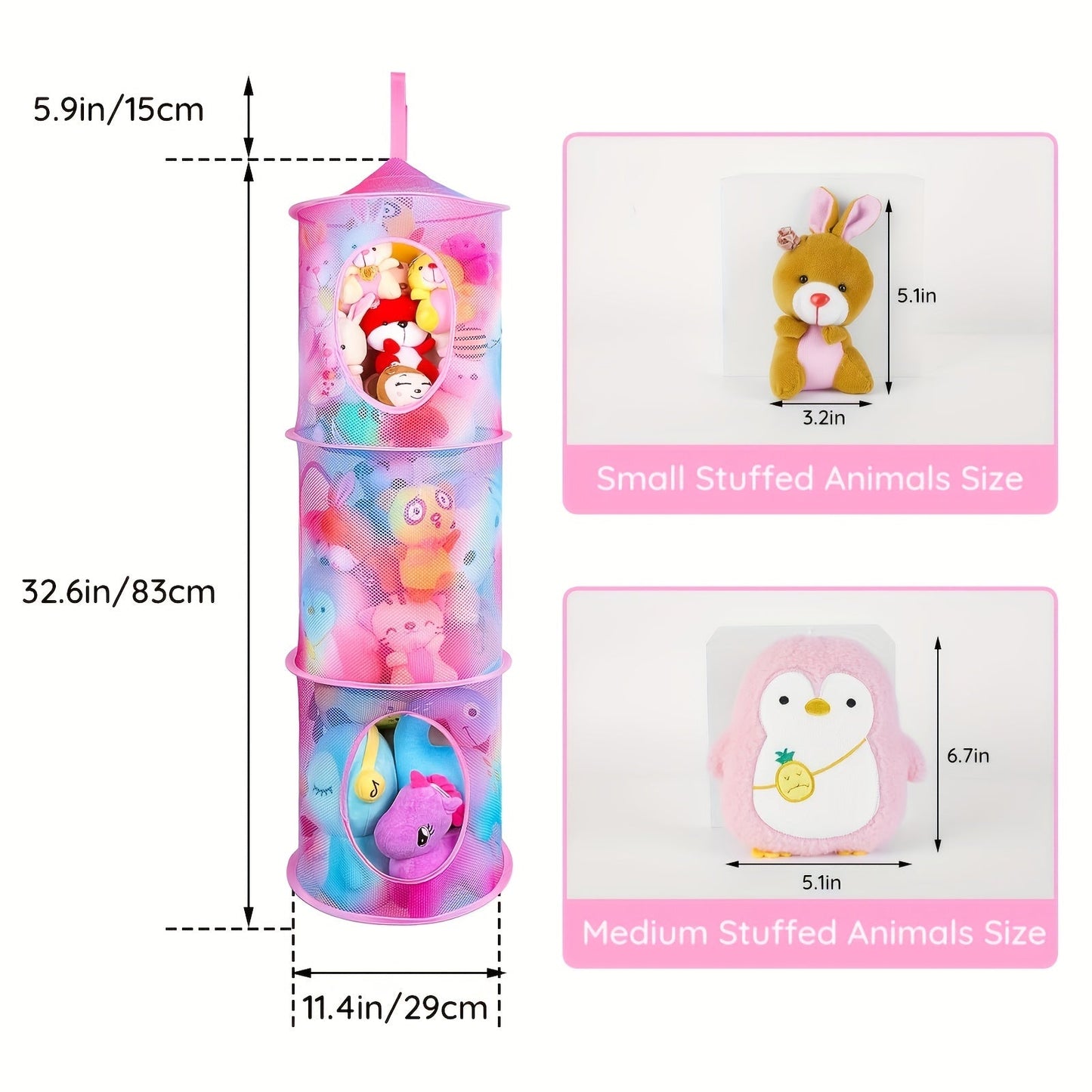 TidyTower 4-Layer Storage Net - Space Saving and Multifunctional