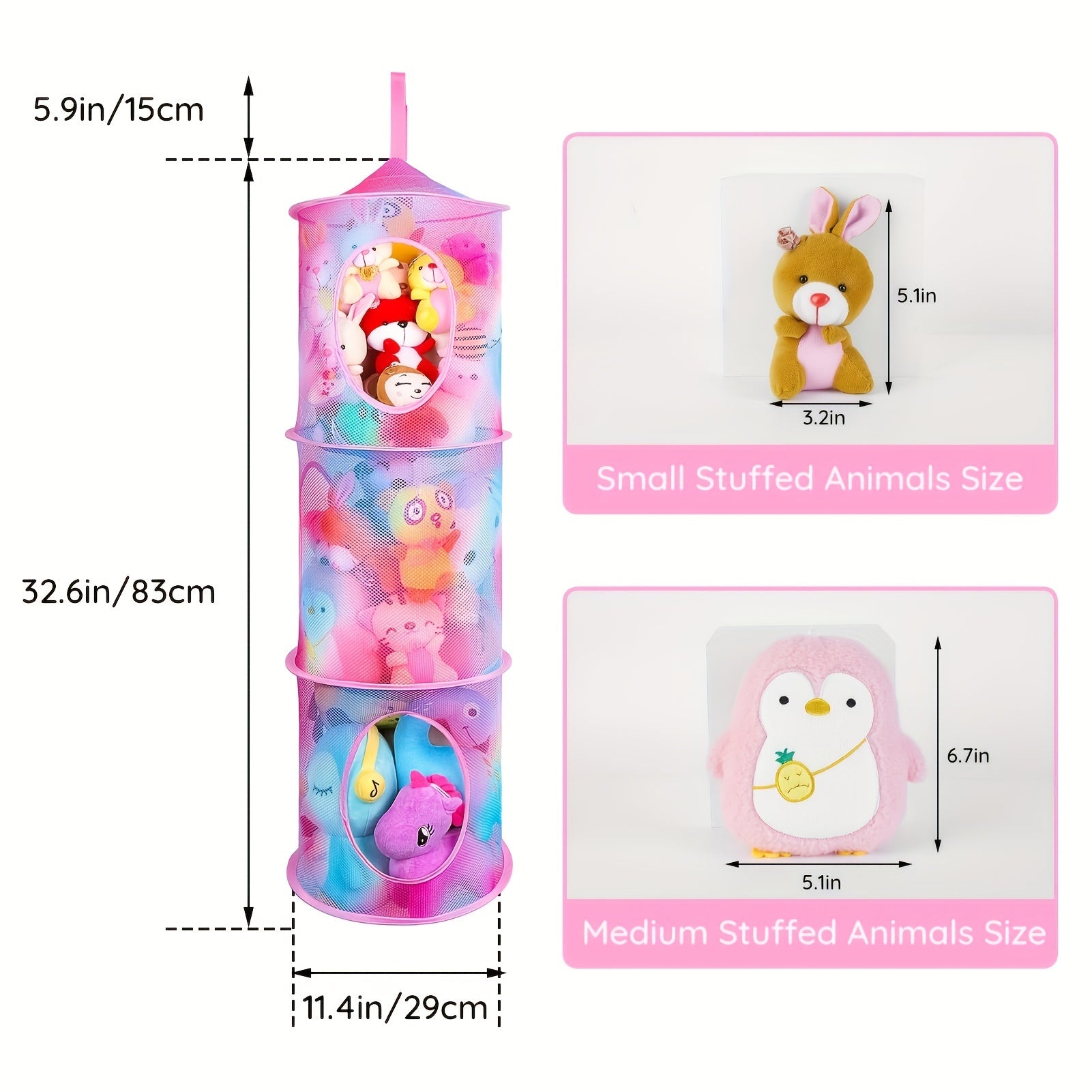 TidyTower 4-Layer Storage Net - Space Saving and Multifunctional