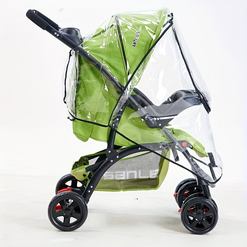 Transparent Stroller Rain Cover - For Weatherproof Protection