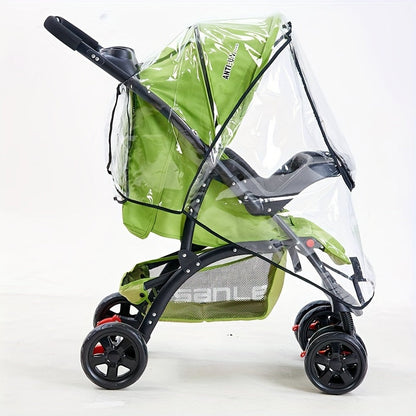 Transparent Stroller Rain Cover - For Weatherproof Protection