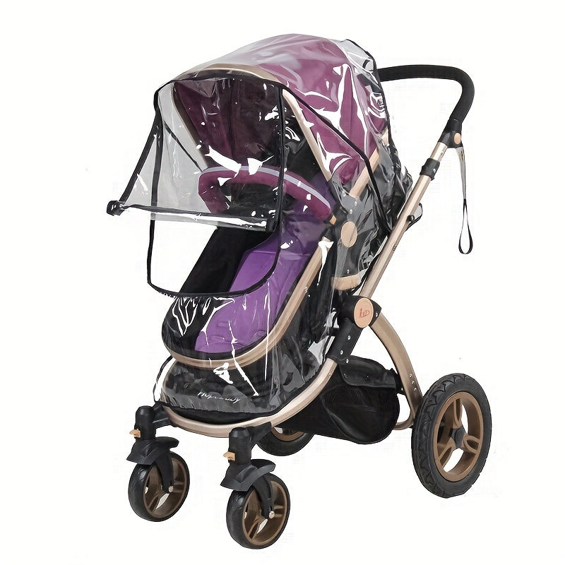 Transparent Stroller Rain Cover - For Weatherproof Protection
