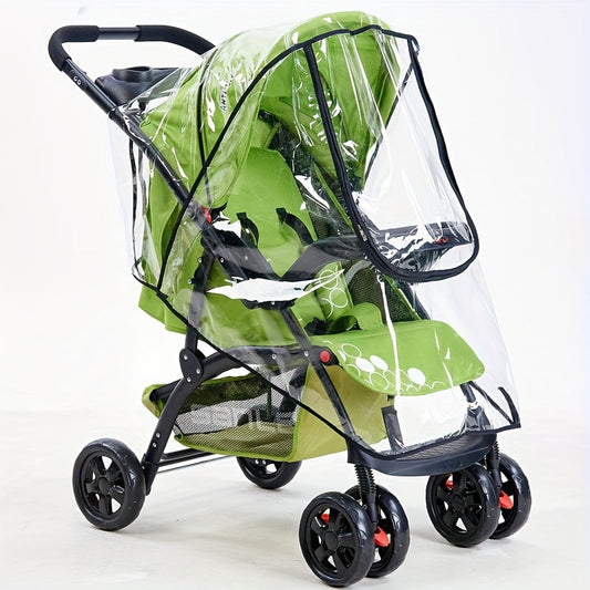 Transparent Stroller Rain Cover - For Weatherproof Protection