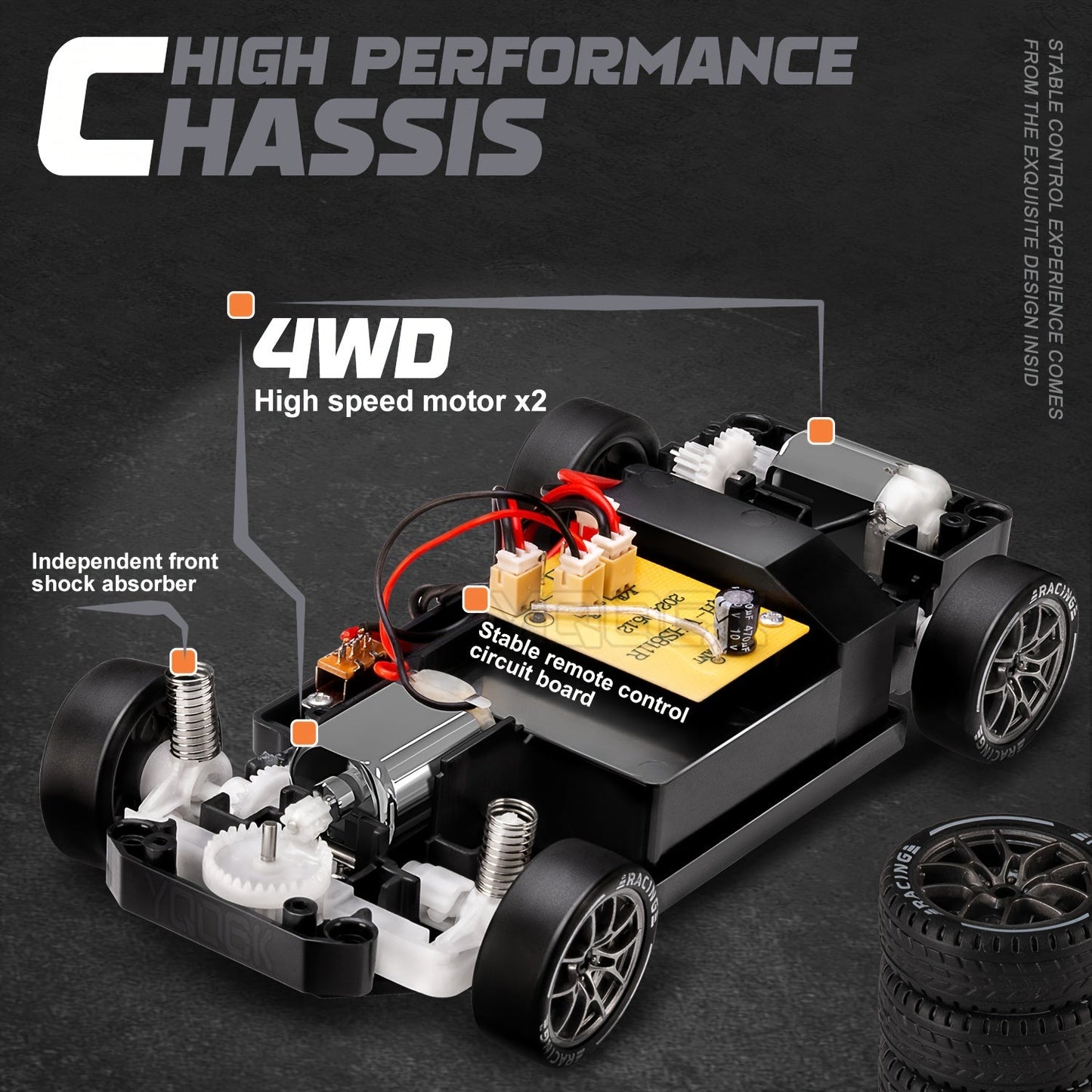 Ultimate Drift Racer 1:24 - RC Car with Lighted Wheels