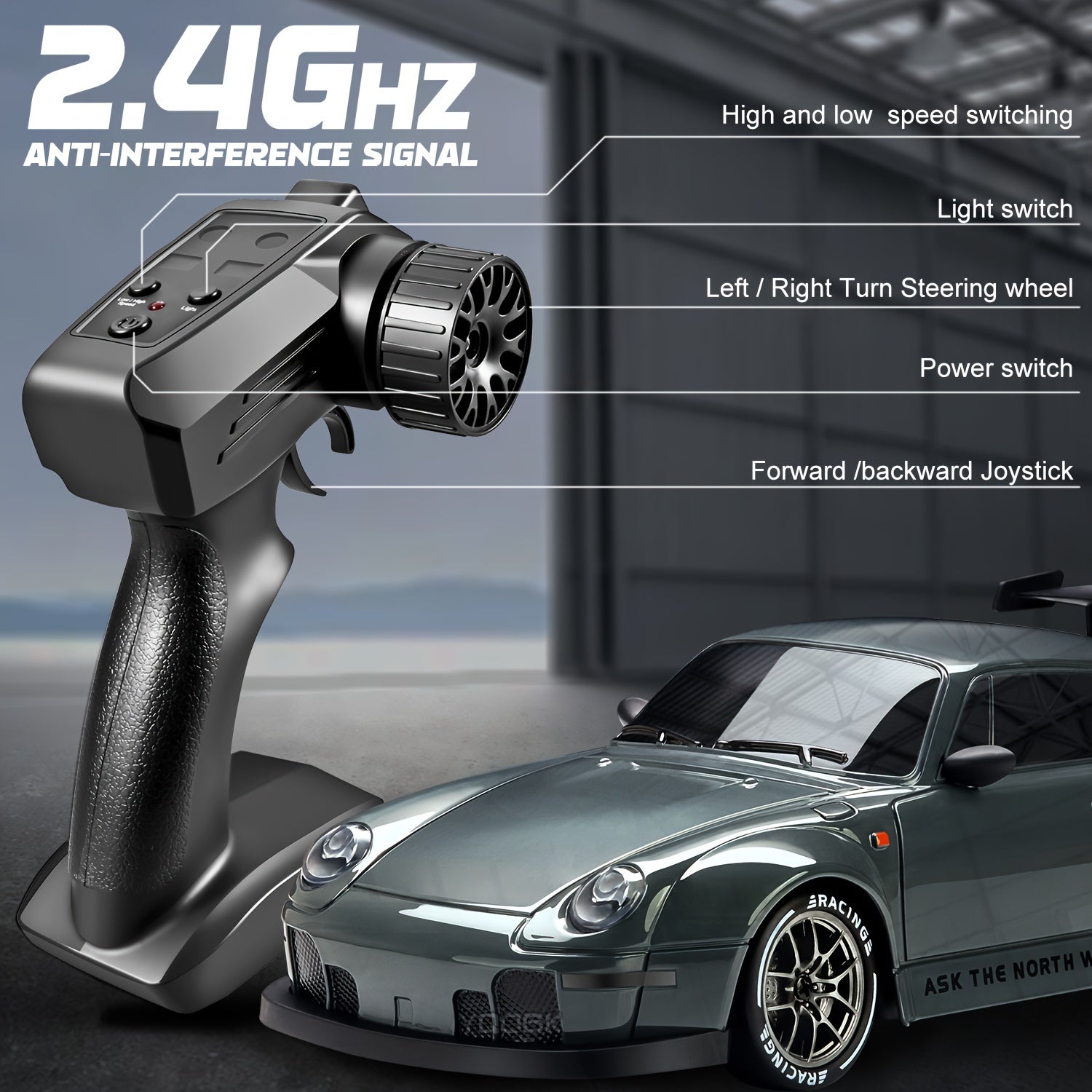 Ultimate Drift Racer 1:24 - RC Car with Lighted Wheels