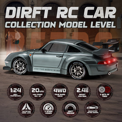 Ultimate Drift Racer 1:24 - RC Car with Lighted Wheels